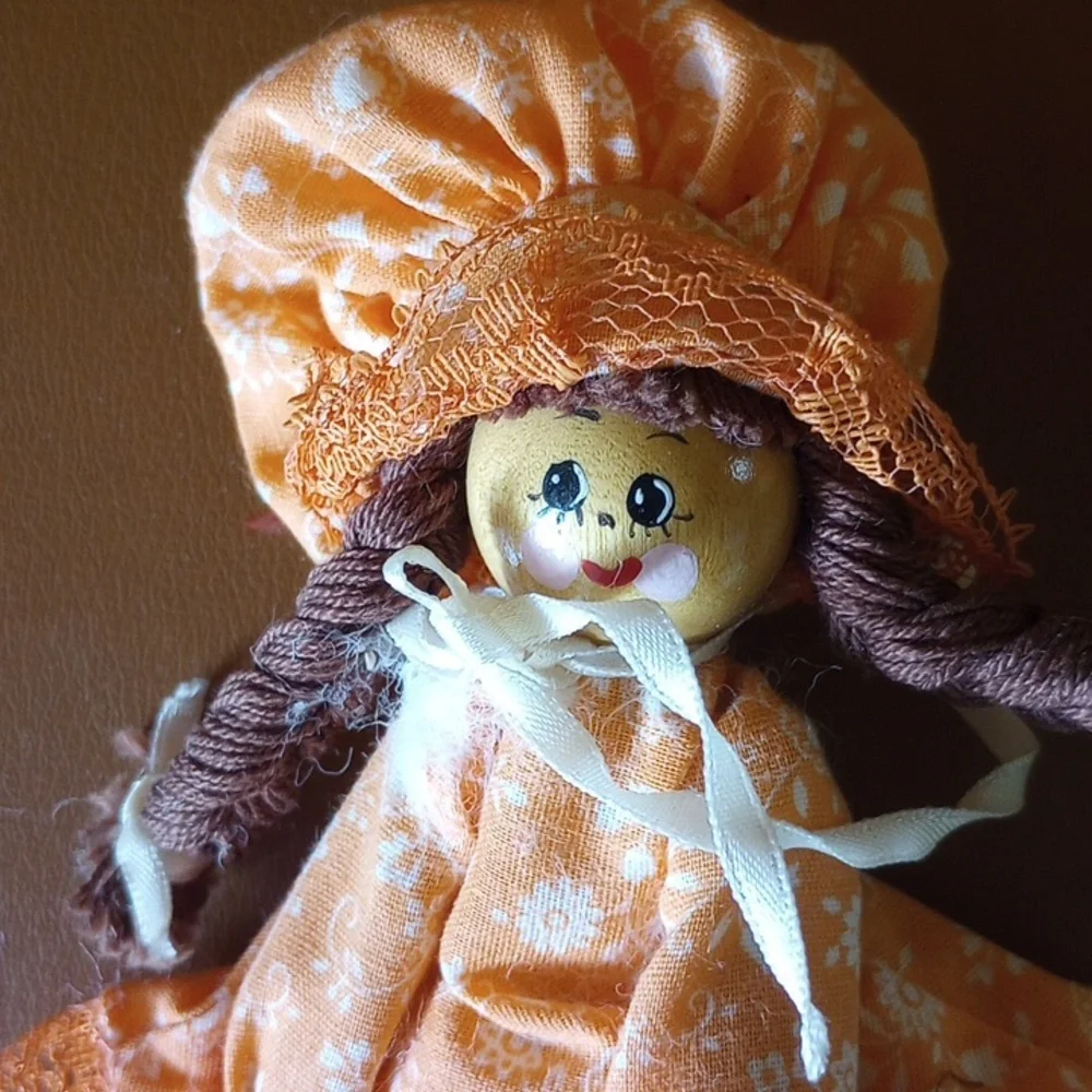 Vintage Dolls. 1 Wood. 1 Stuffed Ragdoll - Picture 2 of 5